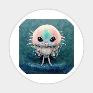 Cute sea monster - Jellyfish critter Magnet